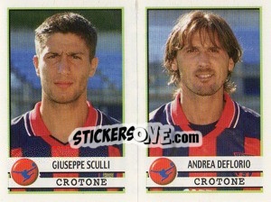 Figurina Sculli / Deflorio  - Calciatori 2001-2002 - Panini