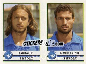 Sticker Cupi / Atzori  - Calciatori 2001-2002 - Panini