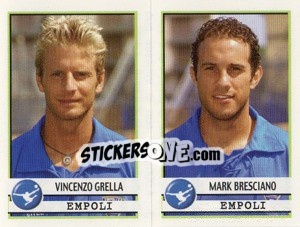 Figurina Grella / Bresciano  - Calciatori 2001-2002 - Panini