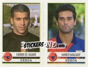 Sticker El Ouaer / Malago  - Calciatori 2001-2002 - Panini