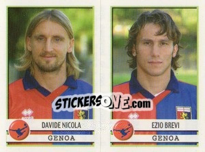 Cromo Nicola / Brevi  - Calciatori 2001-2002 - Panini