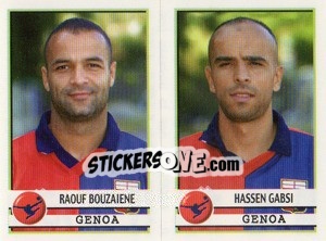 Cromo Bouzaiene / Gabsi  - Calciatori 2001-2002 - Panini