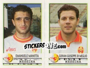Sticker Manitta / Di Meglio  - Calciatori 2001-2002 n. 514 - Panini