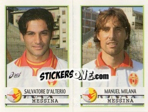 Sticker D'Alterio / Milana  - Calciatori 2001-2002 n. 517 - Panini