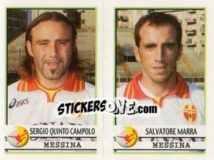 Sticker Campolo / Marra  - Calciatori 2001-2002 n. 520 - Panini