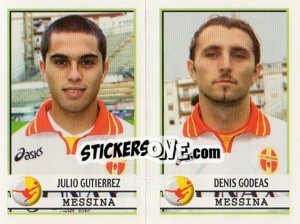 Sticker Gutierrez / Godeas  - Calciatori 2001-2002 n. 522 - Panini
