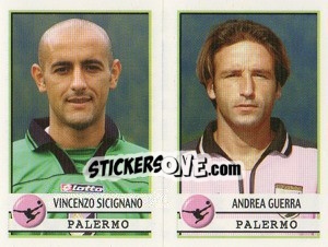 Cromo Sicignano / Guerra  - Calciatori 2001-2002 - Panini