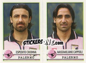 Sticker Chionna / Cappioli  - Calciatori 2001-2002 n. 544 - Panini