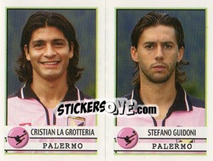 Sticker La Grotteria / Guidoni  - Calciatori 2001-2002 - Panini