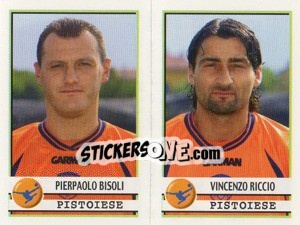 Sticker Bisoli / Riccio  - Calciatori 2001-2002 n. 555 - Panini