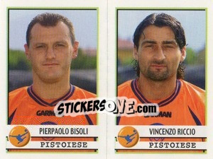 Sticker Bisoli / Riccio  - Calciatori 2001-2002 - Panini