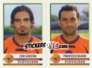 Sticker Ginestra / Baiano  - Calciatori 2001-2002 n. 558 - Panini