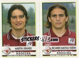 Sticker Jiranek / Veron  - Calciatori 2001-2002 - Panini