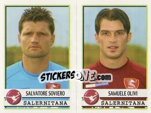 Sticker Soviero / Olivi  - Calciatori 2001-2002 - Panini