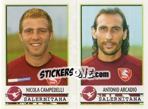 Sticker Campedelli / Arcadio  - Calciatori 2001-2002 - Panini