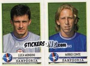 Sticker Mondini / Conte  - Calciatori 2001-2002 n. 577 - Panini