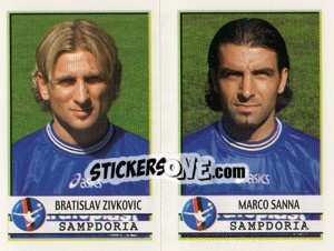 Sticker Zivkovic / Sanna  - Calciatori 2001-2002 - Panini