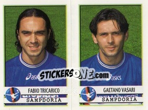 Sticker Tricarico / Vassari  - Calciatori 2001-2002 n. 582 - Panini