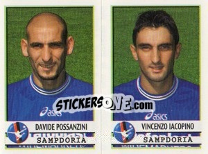 Sticker Possanzini / Iacopino  - Calciatori 2001-2002 n. 584 - Panini
