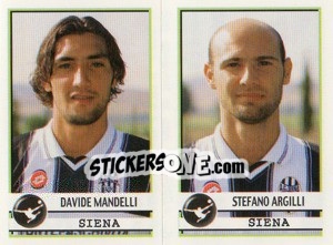 Sticker Mandelli / Argilli  - Calciatori 2001-2002 - Panini