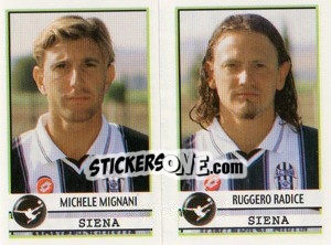 Sticker Mignani / Radice  - Calciatori 2001-2002 n. 589 - Panini