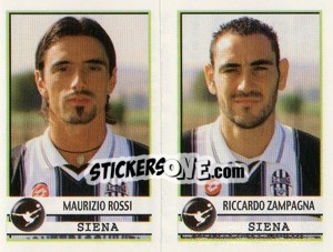 Sticker Rossi / Zampagna  - Calciatori 2001-2002 n. 593 - Panini