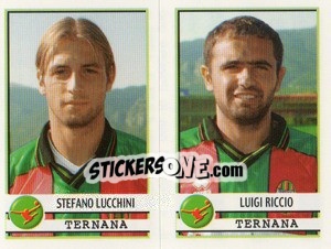 Sticker Lucchini / Riccio - Calciatori 2001-2002 n. 598 - Panini