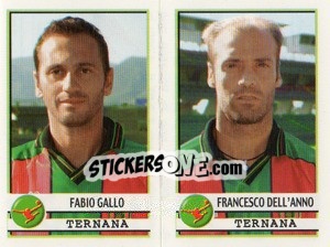 Cromo Gallo / Dell'Anno  - Calciatori 2001-2002 - Panini