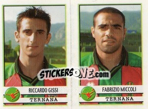 Sticker Gissi / Miccoli  - Calciatori 2001-2002 - Panini