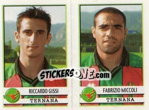 Sticker Gissi / Miccoli  - Calciatori 2001-2002 n. 602 - Panini