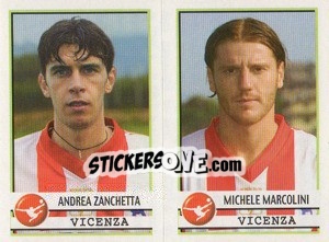 Sticker Zanchetta / Marcolini  - Calciatori 2001-2002 - Panini