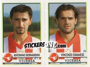 Sticker Bernardini / Sommese  - Calciatori 2001-2002 - Panini