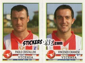 Sticker Cristallini / Chianese  - Calciatori 2001-2002 n. 611 - Panini