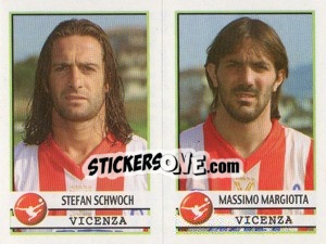 Sticker Schwoch / Margiotta  - Calciatori 2001-2002 n. 612 - Panini