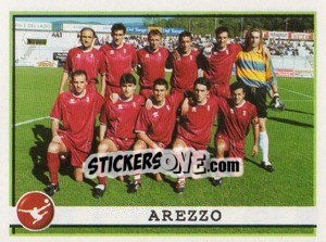 Sticker Arezzo (Squadra) - Calciatori 2001-2002 n. 616 - Panini