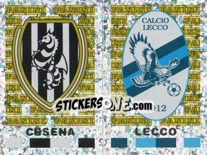 Cromo Cesena/Lecco Scudetto (a/b) - Calciatori 2001-2002 - Panini