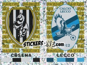 Figurina Cesena/Lecco Scudetto (a/b)