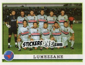 Sticker Lumezzane (Squadra) - Calciatori 2001-2002 - Panini