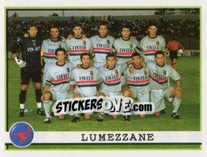 Sticker Lumezzane (Squadra) - Calciatori 2001-2002 n. 625 - Panini