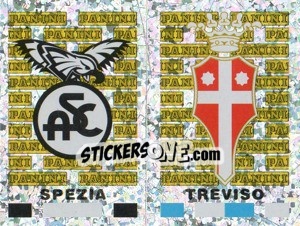 Sticker Spezia/Treviso Scudetto (a/b) - Calciatori 2001-2002 - Panini