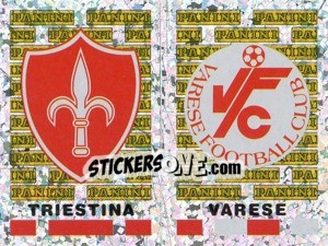 Figurina Triestina/Varese Scudetto (a/b) - Calciatori 2001-2002 - Panini