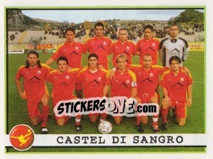 Figurina Castel di Sangro (Squadra) - Calciatori 2001-2002 - Panini