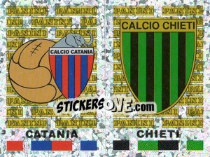 Sticker Catania/Chieti Scudetto (a/b) - Calciatori 2001-2002 - Panini