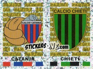 Sticker Catania/Chieti Scudetto (a/b) - Calciatori 2001-2002 n. 647 - Panini