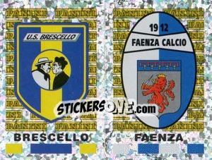 Sticker Brescello/Faenza Scudetto (a/b) - Calciatori 2001-2002 n. 676 - Panini