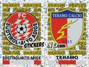Figurina Sudtirol/Teramo Scudetto (a/b) - Calciatori 2001-2002 - Panini