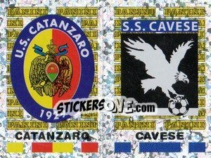 Figurina Catanzaro/Cavese Scudetto (a/b)