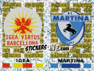 Figurina Igea/Martina Scudetto (a/b) - Calciatori 2001-2002 - Panini