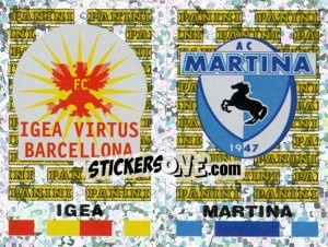 Sticker Igea/Martina Scudetto (a/b) - Calciatori 2001-2002 n. 690 - Panini