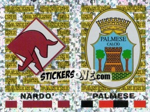 Sticker Nardo'/Palmese Scudetto (a/b) - Calciatori 2001-2002 n. 691 - Panini
